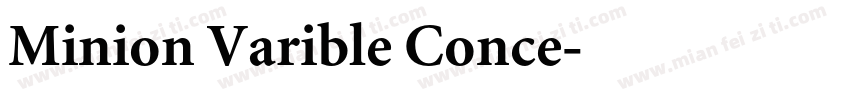 Minion Varible Conce字体转换